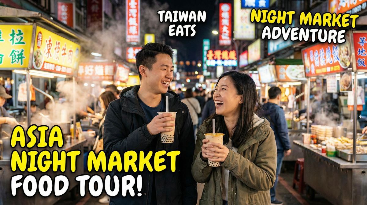 老司机旅行视频夜市美食